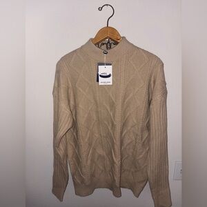 NWT: Aelfric Eden Beige Turtleneck Sweater